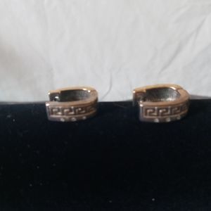 Gold Over Silver Earrings